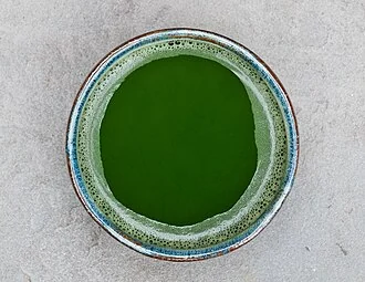 抹茶の一碗。掲載施設の提供品ではありません
